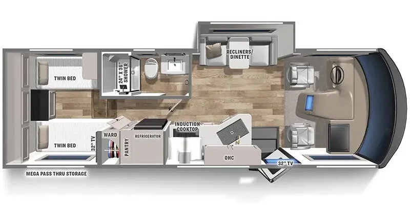Coachmen Euro 25TB floor plan