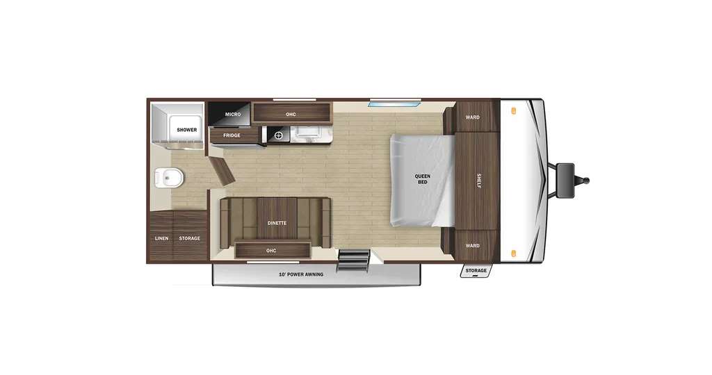 2026 Open Range RV Open Range Conventional 173MD floor plan