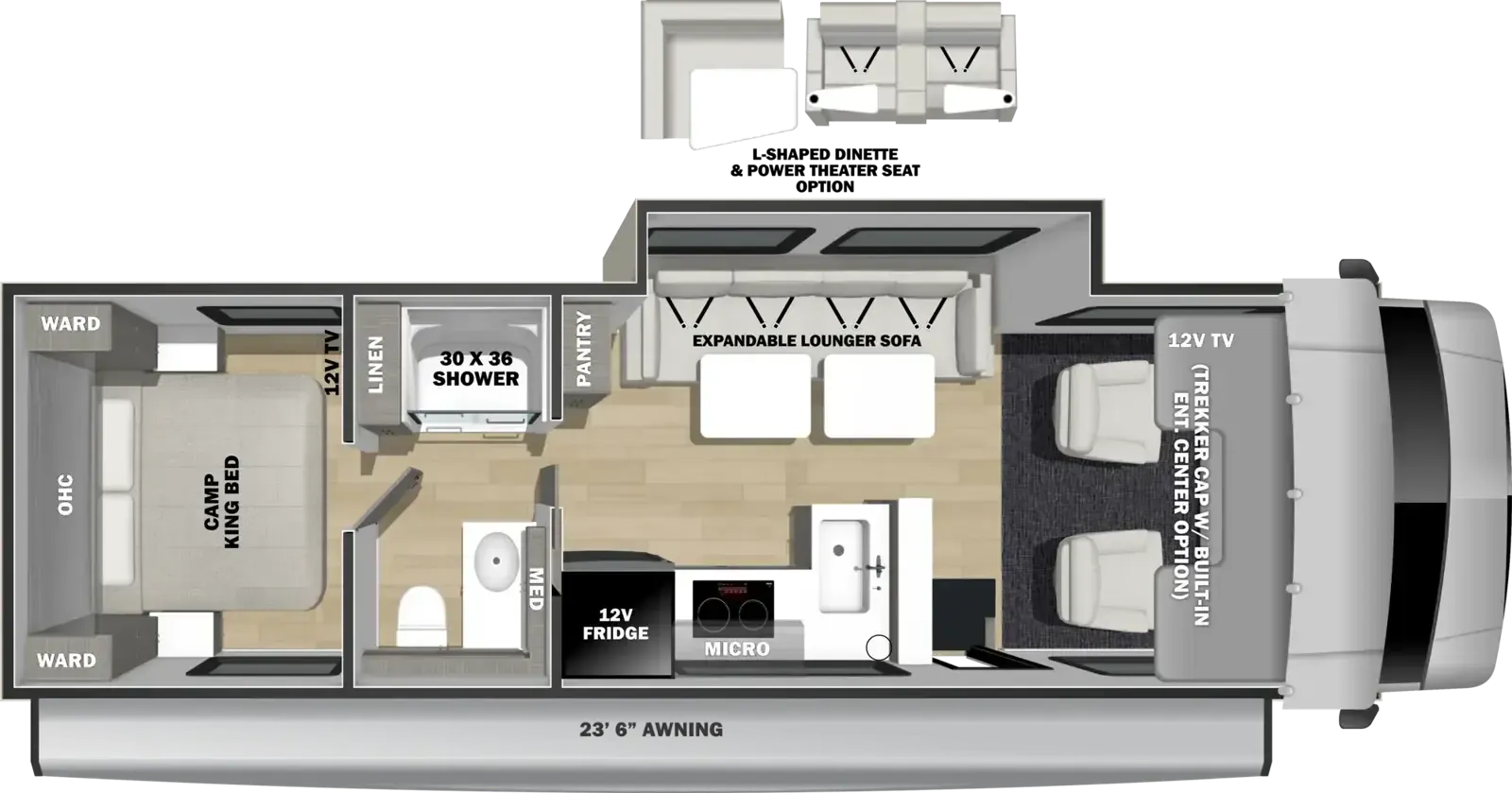 Forest River Solera 31S floor plan