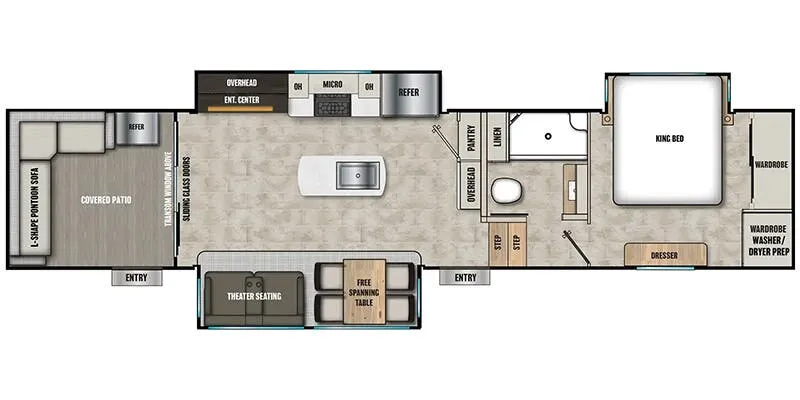 2025 Coachmen Brookstone 318RLL floor plan