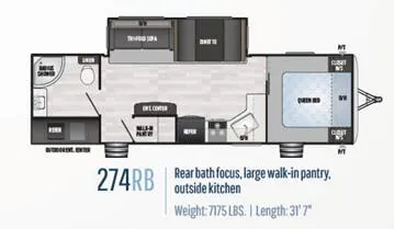 Keystone Springdale 274RB floor plan