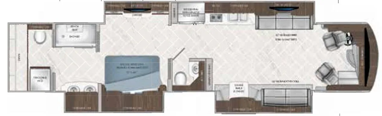 American Coach American Eagle Heritage 45T floor plan