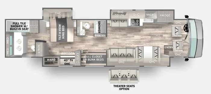 Forest River Charleston 45D floor plan