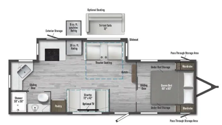 Winnebago Access 25ML floor plan