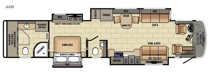 2017 Entegra Coach Insignia 44W floor plan