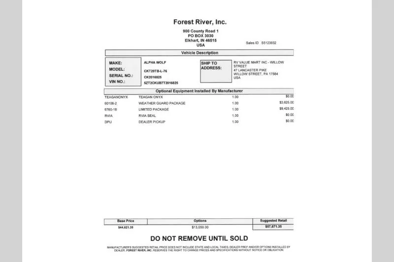 2026 Forest River Cherokee Alpha Wolf 29TB, Photos photo 22