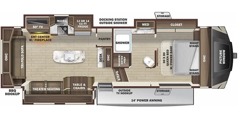 2021 Highland Ridge Roamer RF294RLS - Floor plan