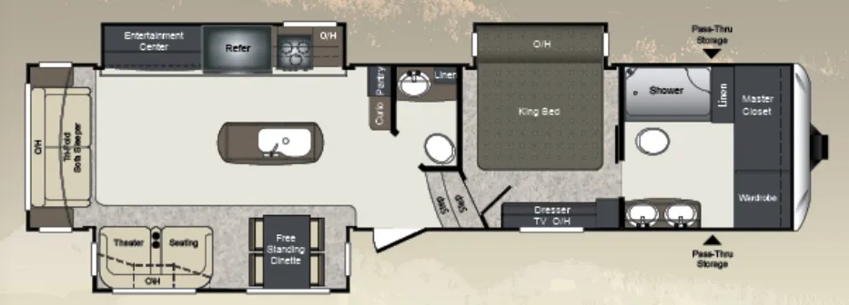 Keystone Laredo 350FB floor plan