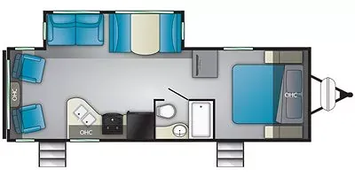 2019 Heartland Mallard Ultra Lite M27 - Floor plan