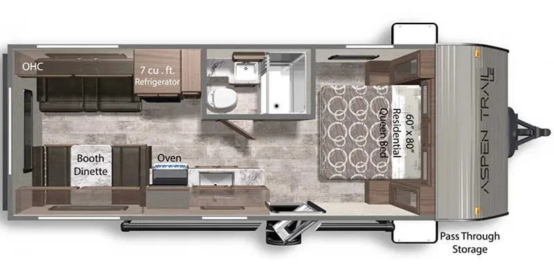 2022 Dutchmen Aspen Trail 21RD floor plan
