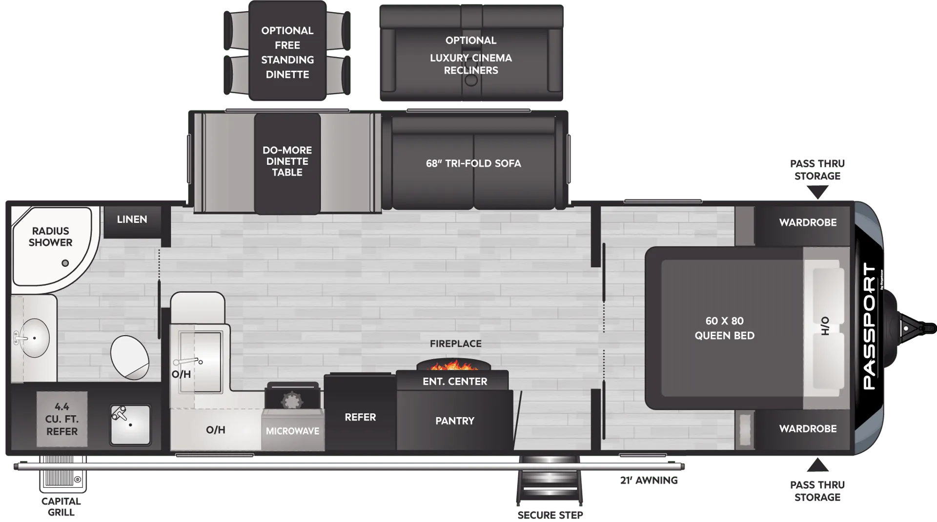 Keystone Passport GT 2605RB floor plan