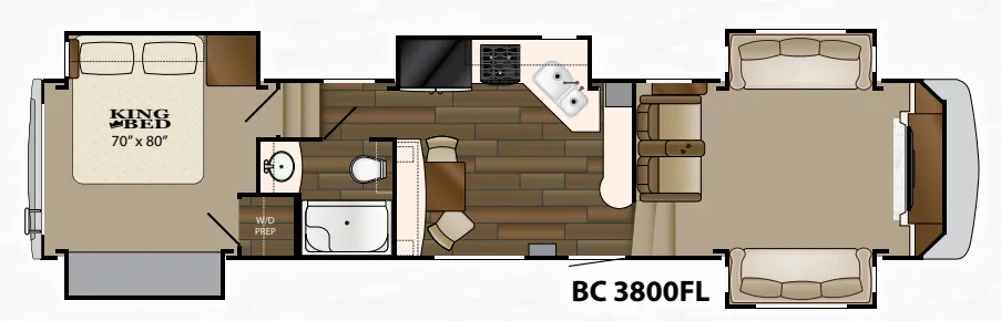Heartland Big Country 3800FL floor plan