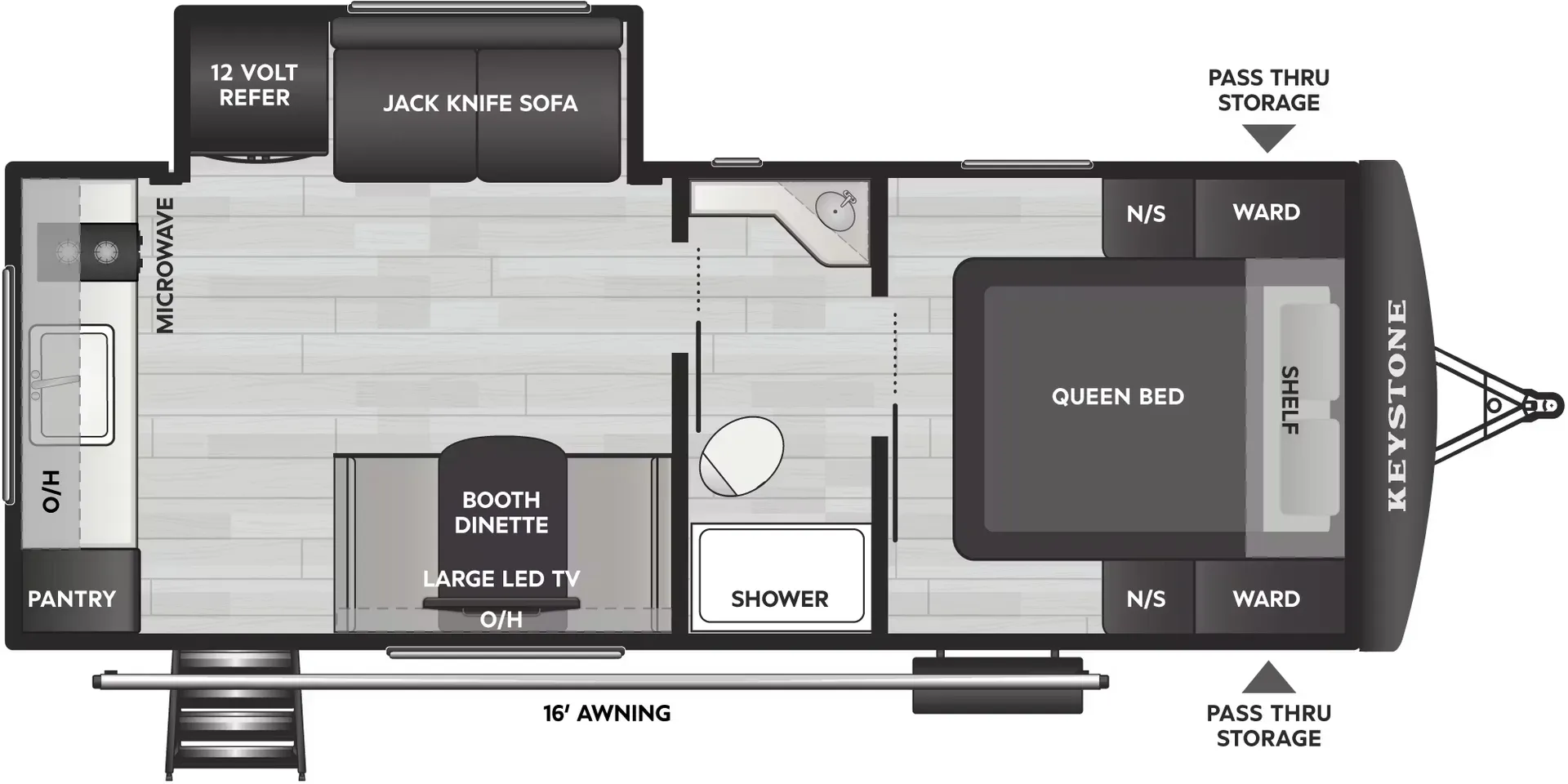 2026 Keystone Passport Classic 210RKCWE - Floor plan