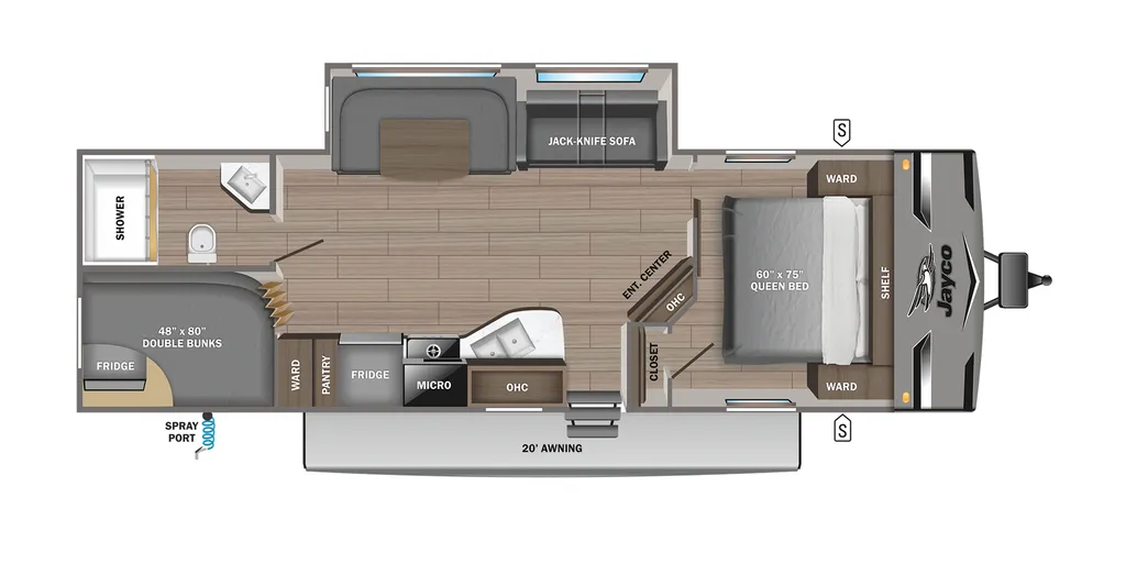 2023 Jayco Jay Flight 295BHS floor plan