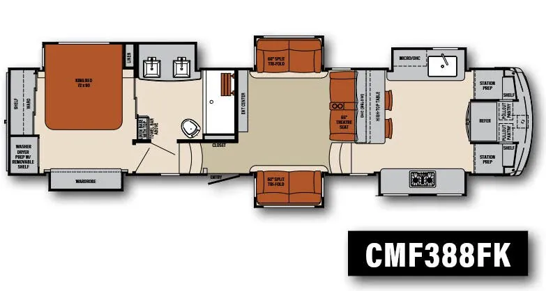 Palomino Columbus 1492 CMF388FK floor plan
