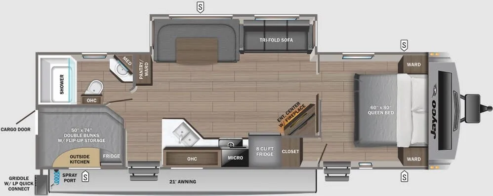 Jayco White Hawk 29BH floor plan