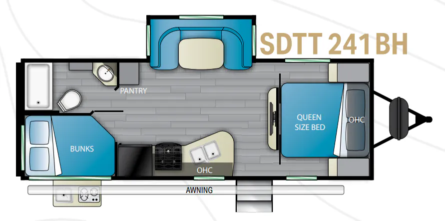 Heartland Sundance 241BH floor plan