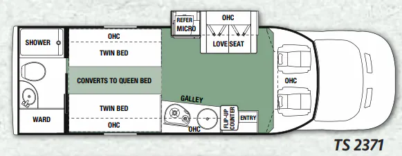 Forest River Forester TS TS2371 floor plan