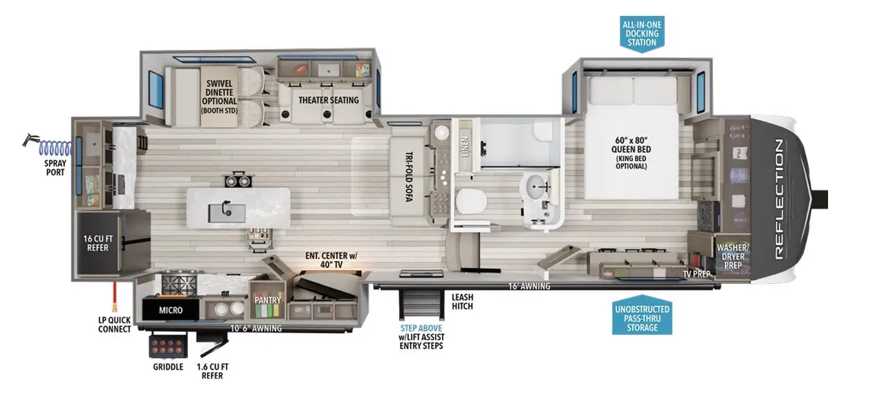 Grand Design Reflection 320MKS floor plan