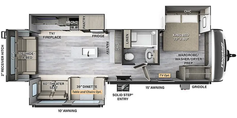 Forest River Flagstaff Classic 832IKRL floor plan