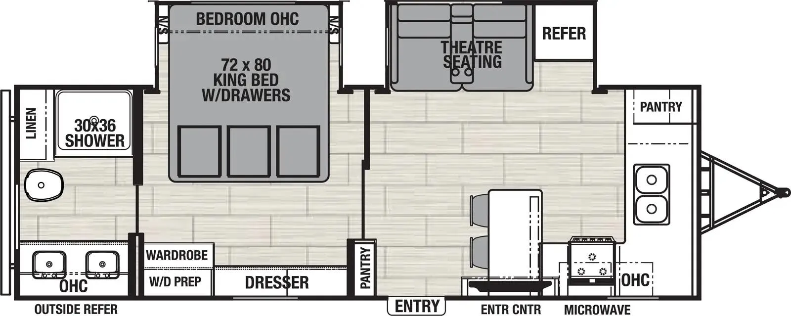 Coachmen Northern Spirit 2565FK floor plan