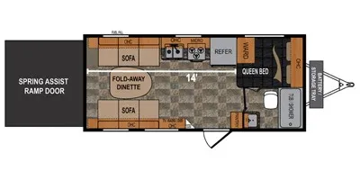 2016 Dutchmen Rv RUBICON 1905 floor plan