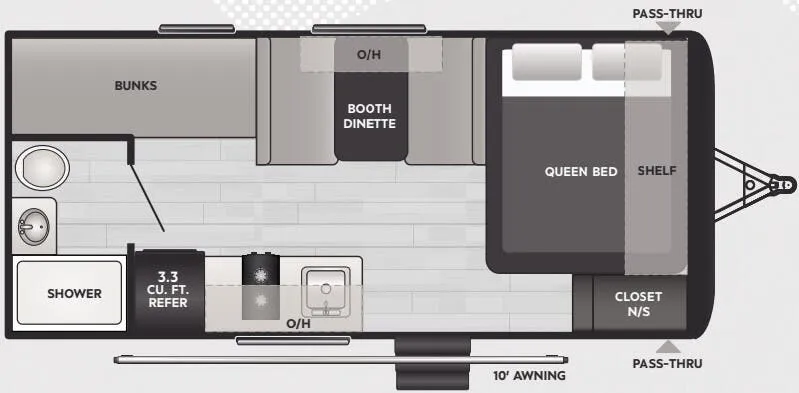 Keystone Springdale Mini 1800BH floor plan