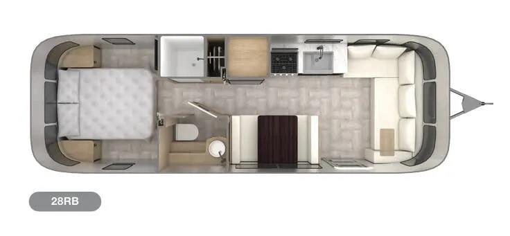 2022 Airstream Pottery Barn Special Edition 28RB - Floor plan