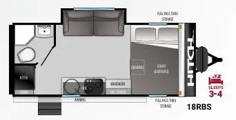 Cruiser RV Hitch 18RBS floor plan