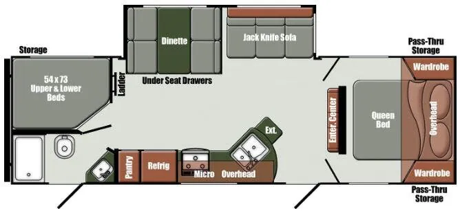 Gulf Stream Gulf Breeze Signature 28BBS floor plan