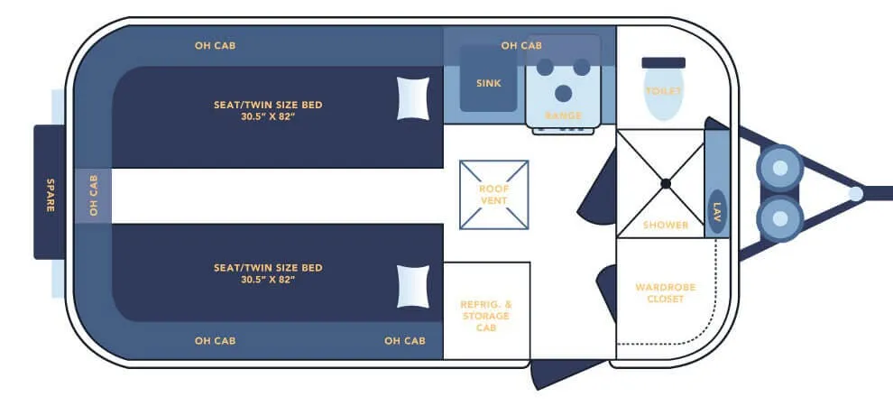 Casita Independence DELUXE floor plan