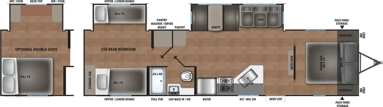 Shasta I-5 532BEDS floor plan