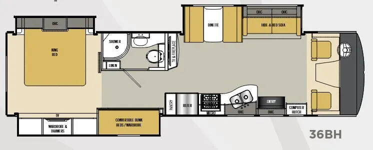 Coachmen Encounter 36BH floor plan