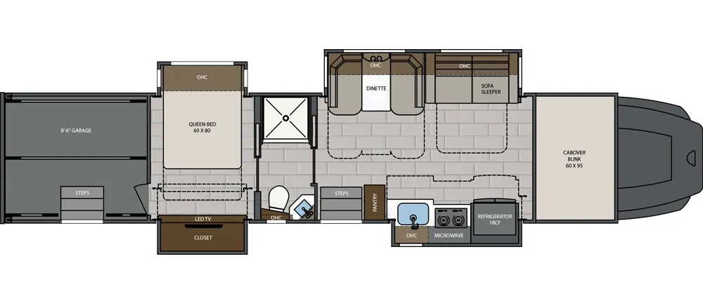 Renegade RV Classic 2509GS floor plan