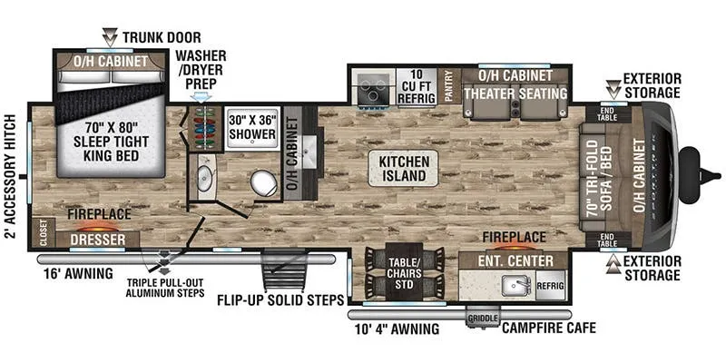 Venture RV SportTrek Touring Edition STT333VMI floor plan
