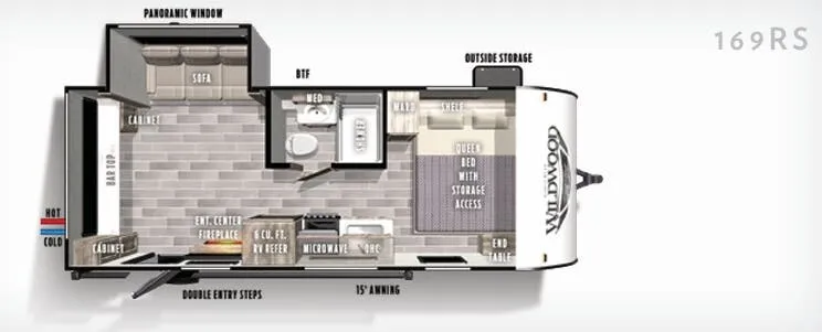 Forest River Wildwood FSX 169RS floor plan