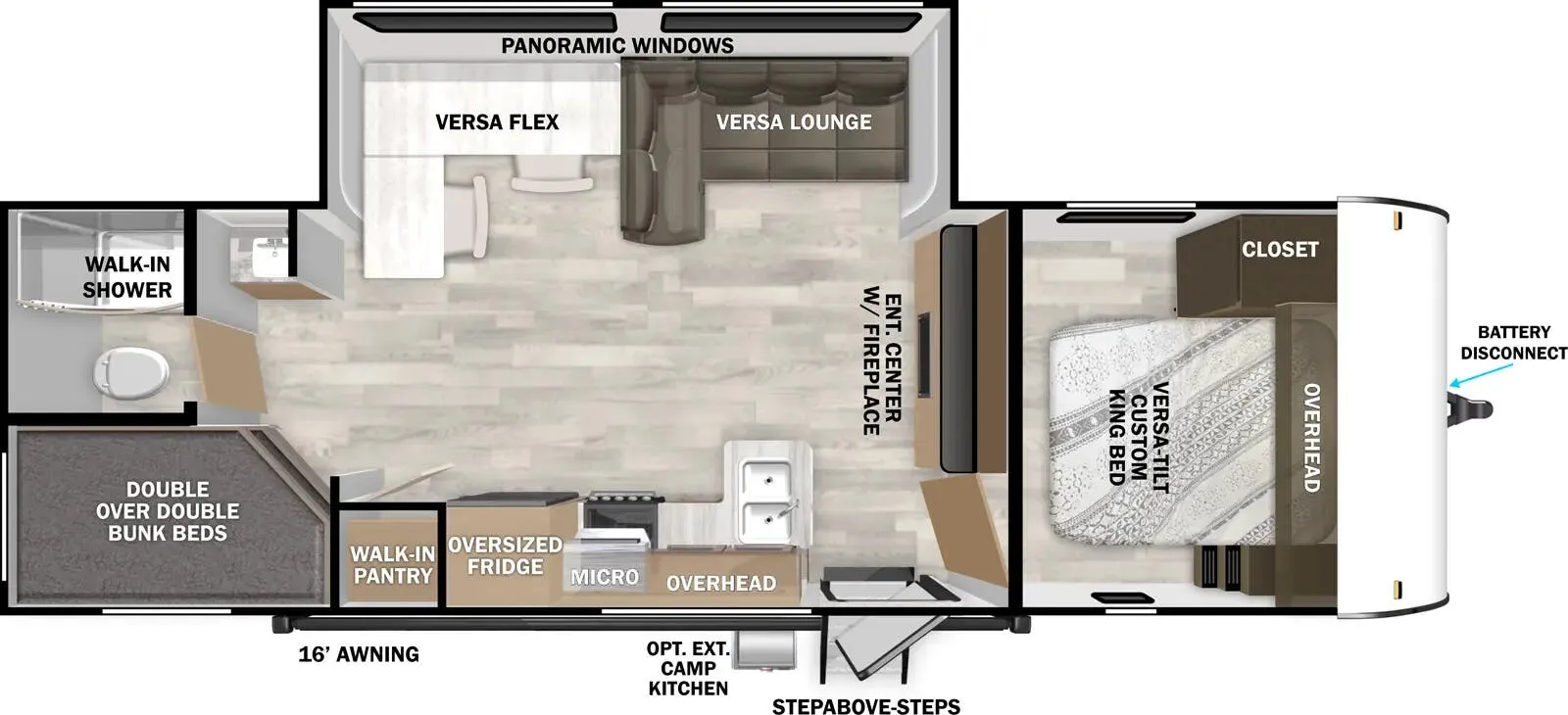 2025 Forest River Salem 28DBUD - Floor plan