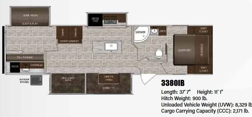 Prime Time LaCrosse 3380IB floor plan