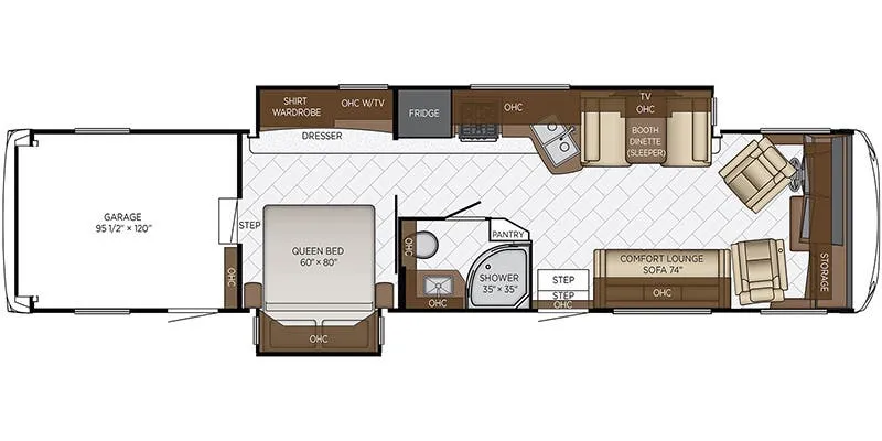 Newmar Canyon Star 3947 floor plan