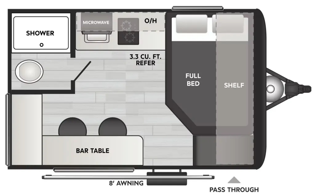 2027 Keystone Springdale Mini 1200BT floor plan
