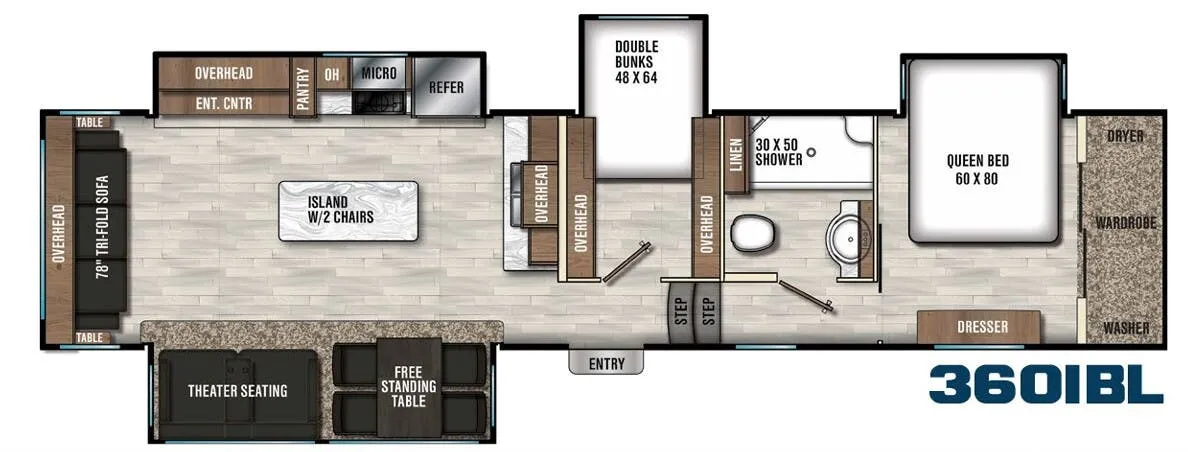 Coachmen Chaparral 360IBL floor plan