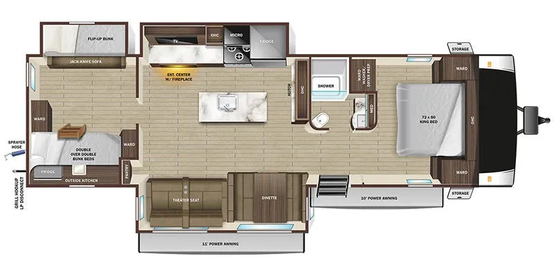 Starcraft GSL 321BHS floor plan