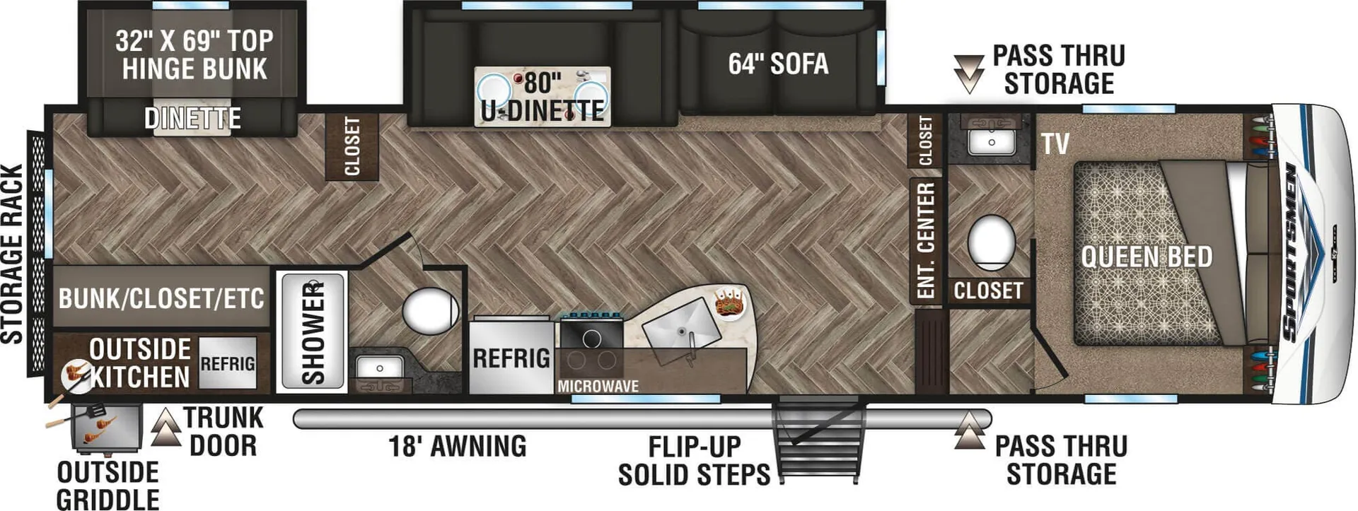 K-Z Sportsmen 302BHK floor plan