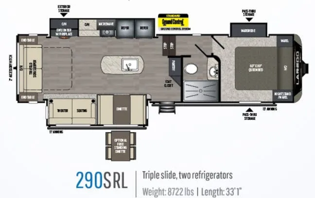 Keystone Laredo 290SRL floor plan