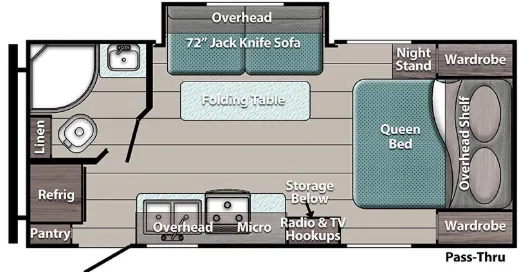 Gulf Stream Enlighten 21RBS floor plan