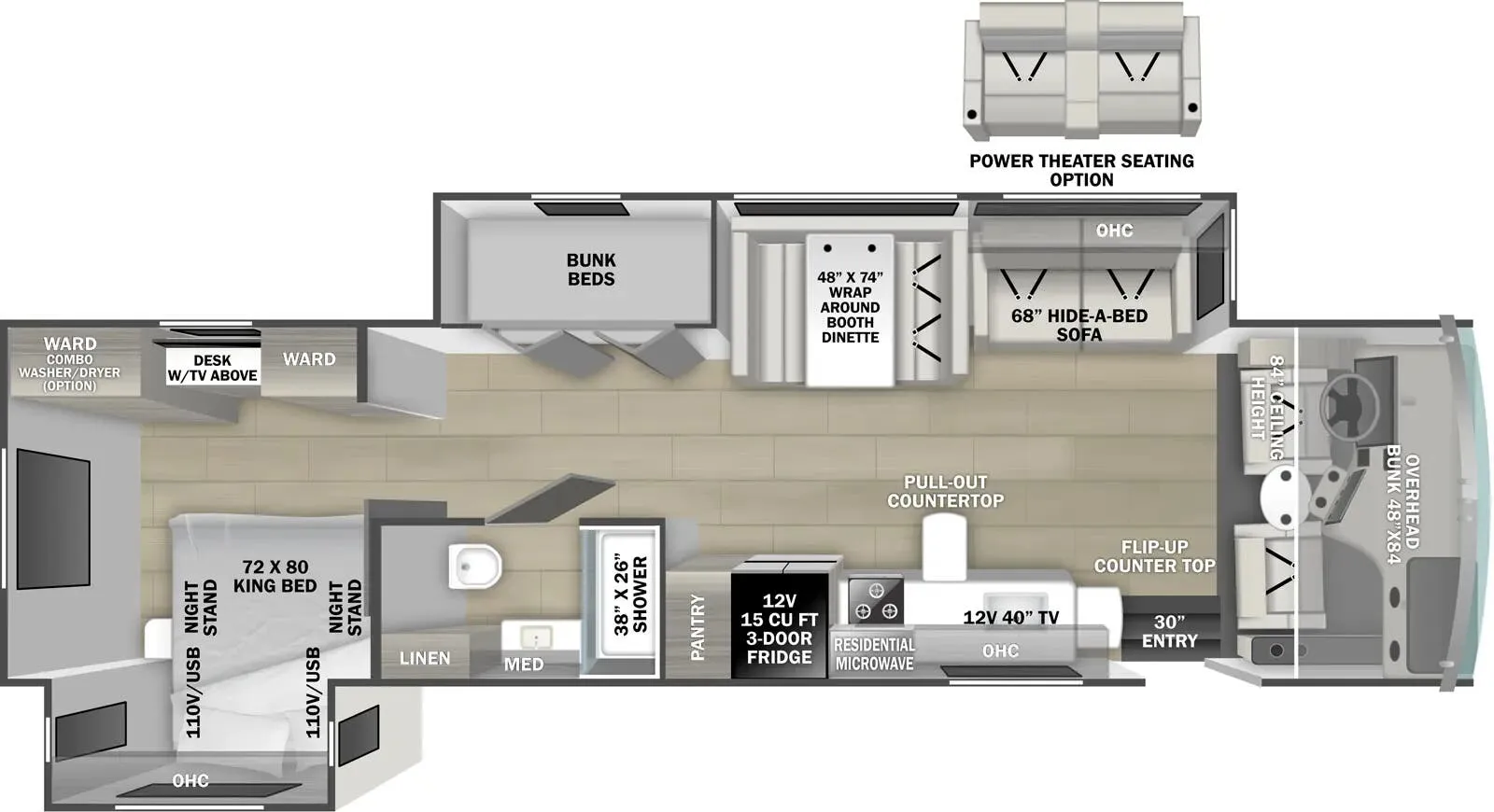 Forest River FR3 FR3 35DS floor plan