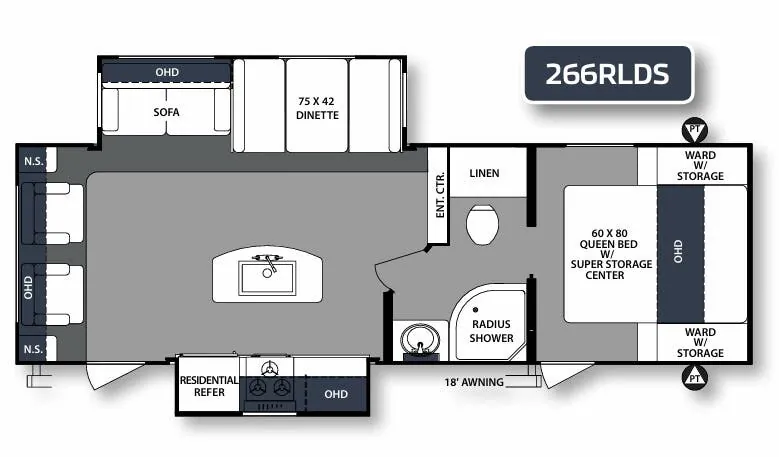 Forest River Surveyor Luxury 266RLDS exterior