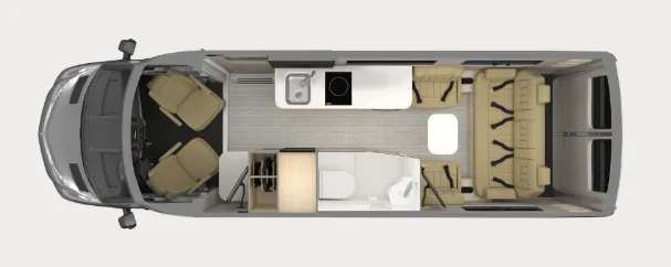 Airstream Interstate 24GTX floor plan