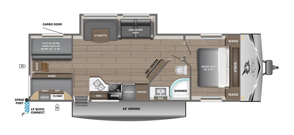 2026 Jayco Jay Flight SLX 295TBS floor plan