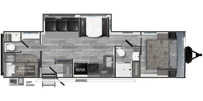Heartland Trail Runner TR 31 DB floor plan